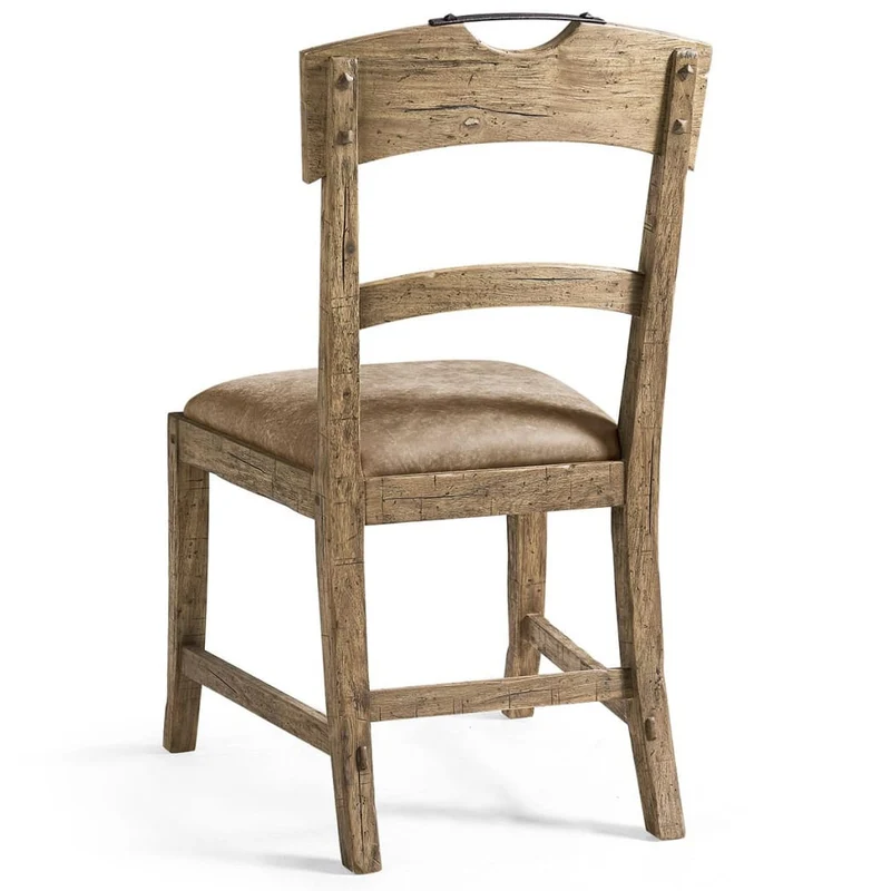 Stone Ridge Leather Dining Side Chair Light