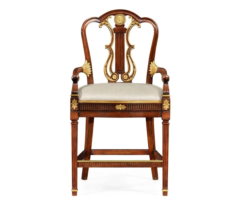 Counter Chair Neoclassical in Mazo