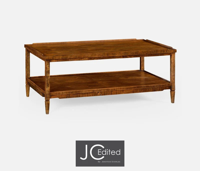 Coffee Table Rustic in Country Walnut