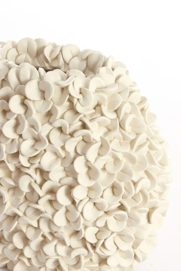 Vase deco 31,5x17x28 cm PHYLIA cream
