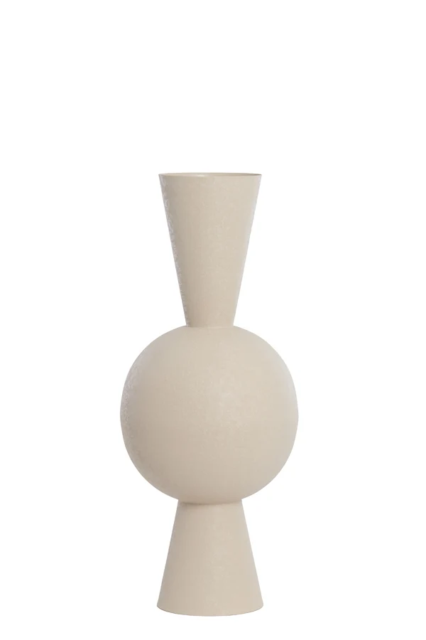 Vase deco 30x75 cm CHEDI matt light grey