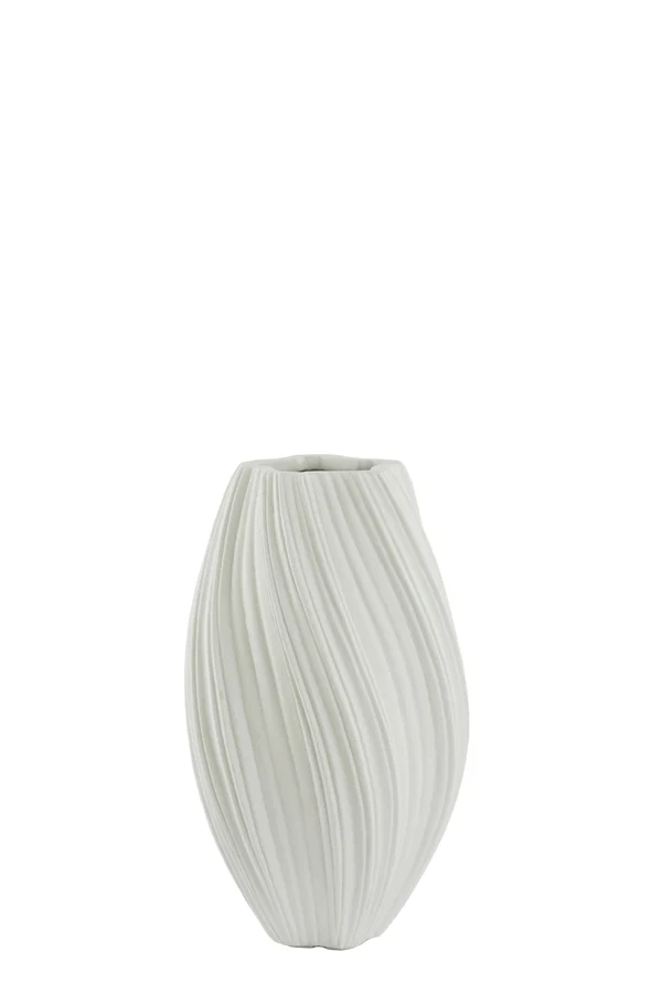 Vase deco 30x52 cm YATUNG cream
