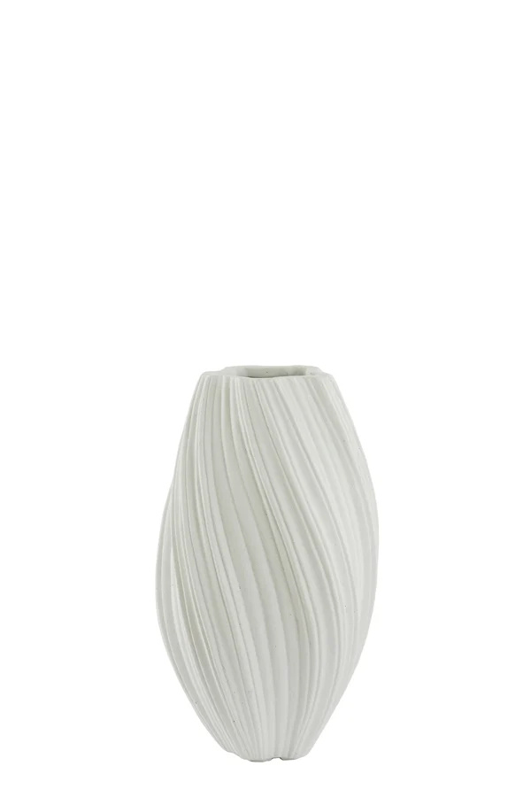 Vase deco 30x52 cm YATUNG cream