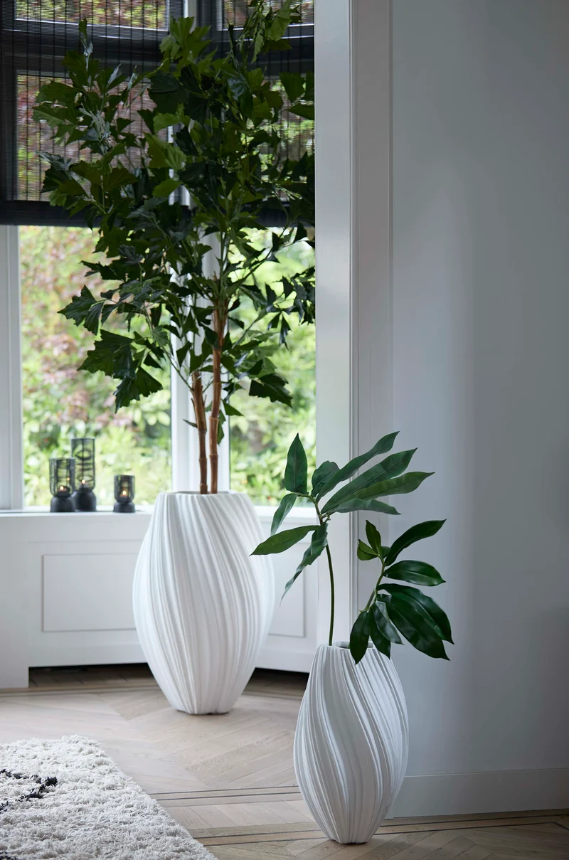 Vase deco 30x52 cm YATUNG cream