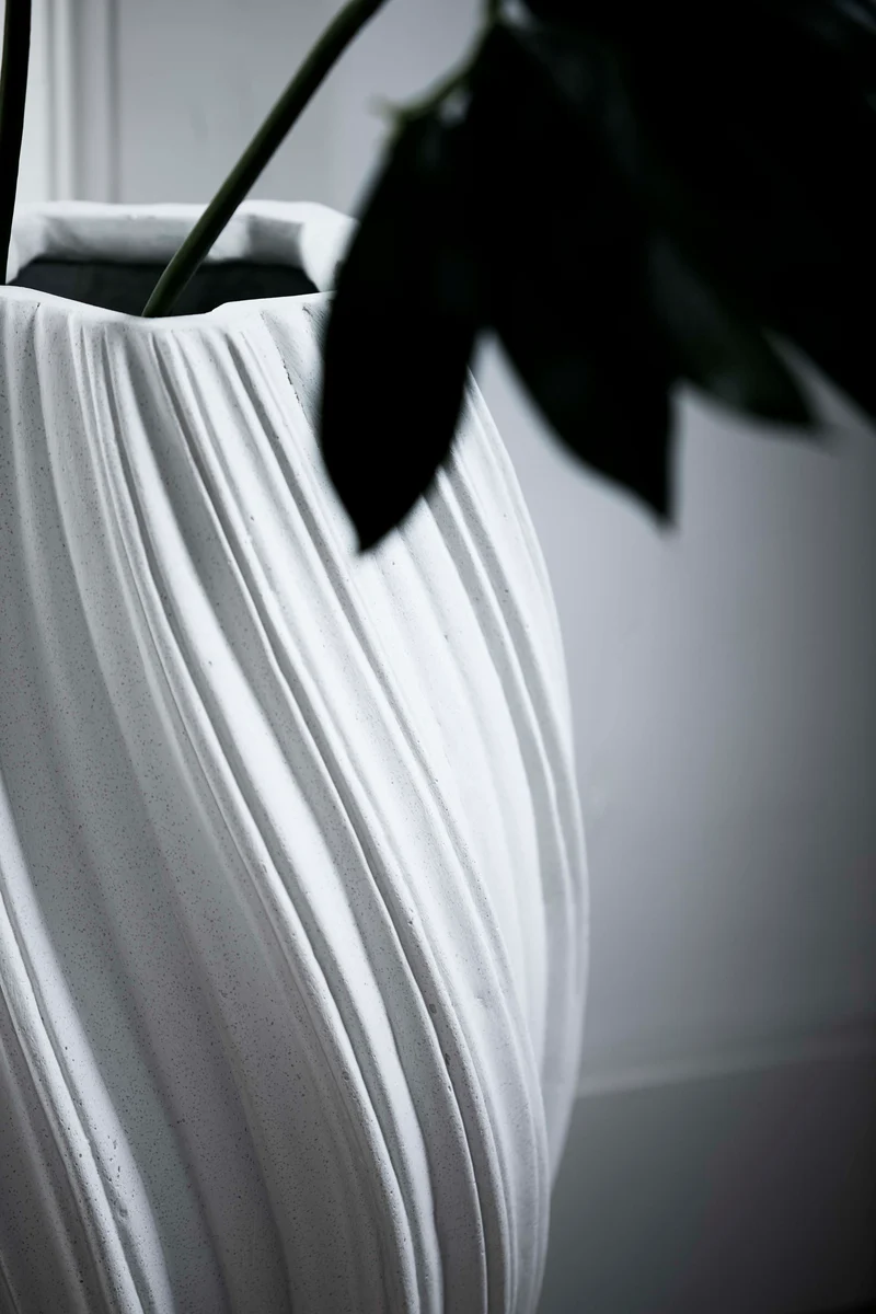 Vase deco 30x52 cm YATUNG cream