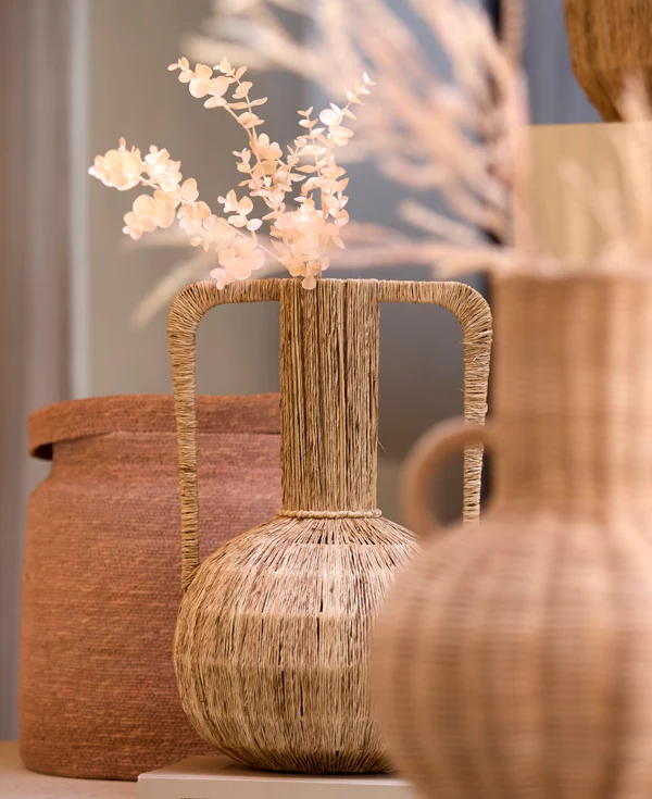 Vase deco 30x46 cm BLENZA jute natural