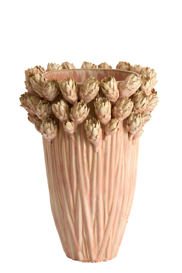 Vase deco 30x45,5 cm FYNARA ceramics light pink