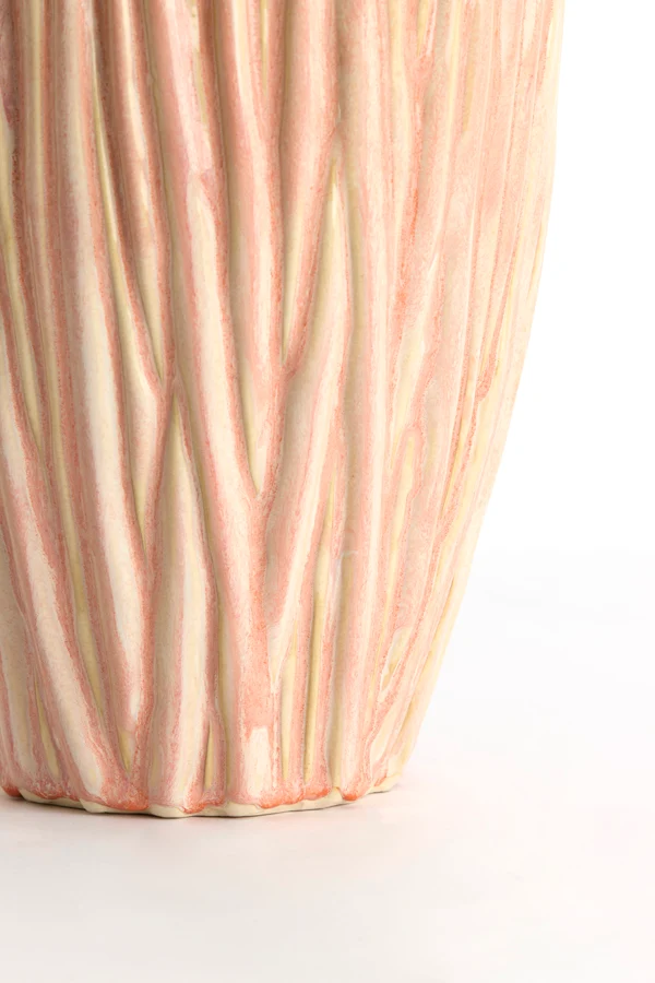 Vase deco 30x45,5 cm FYNARA ceramics light pink