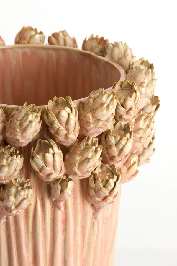 Vase deco 30x45,5 cm FYNARA ceramics light pink
