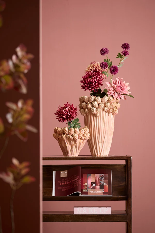 Vase deco 30x45,5 cm FYNARA ceramics light pink
