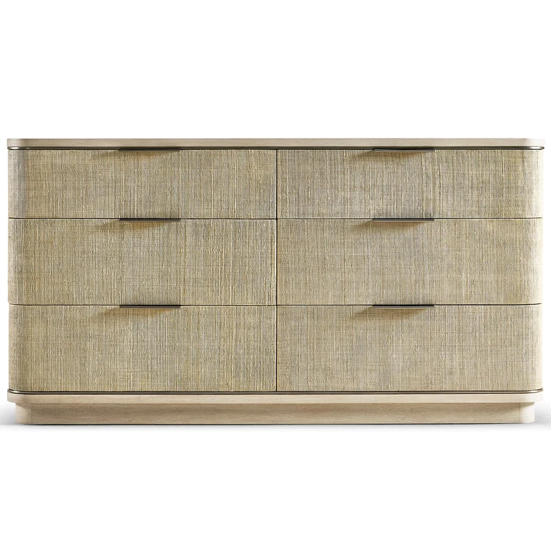 Grasscloth Chest of Drawers
