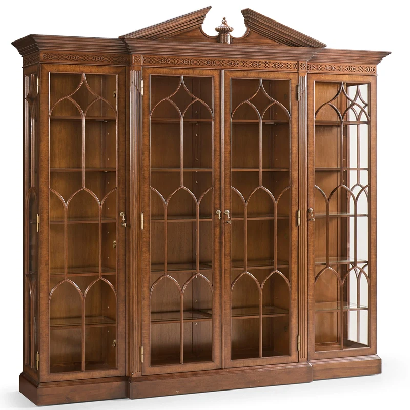 George II Triple Breakfront China Display Cabinet