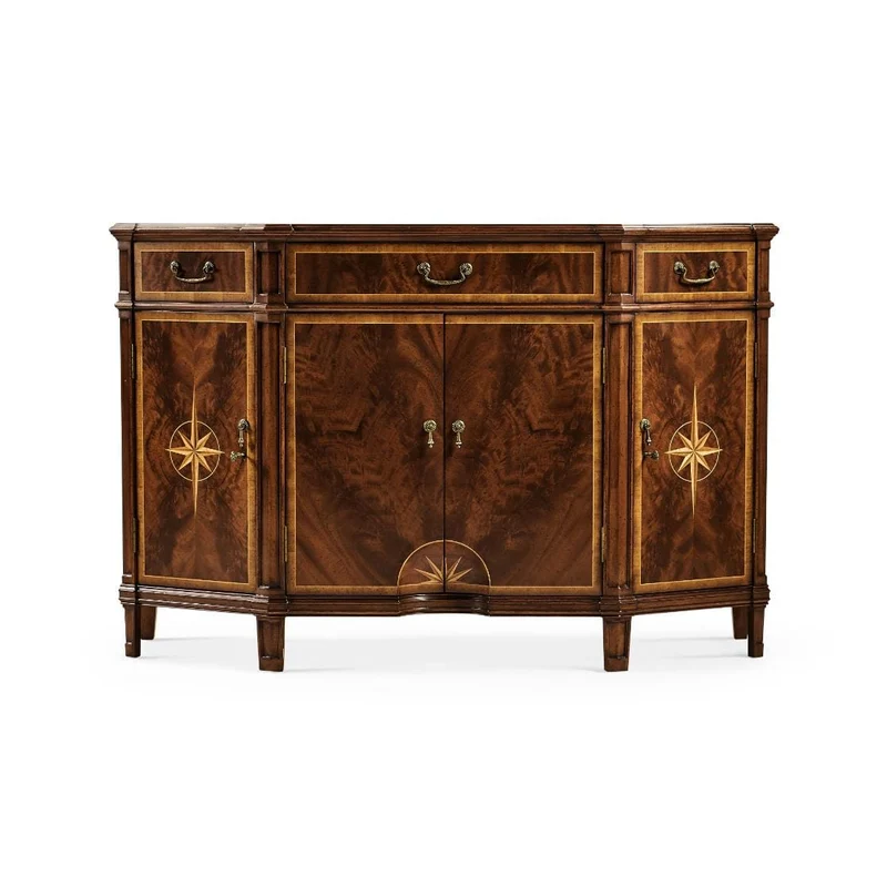 Starburst Mahogany Side Cabinet
