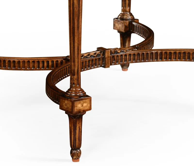 Square Side Table Napoleon with Fine Inlay