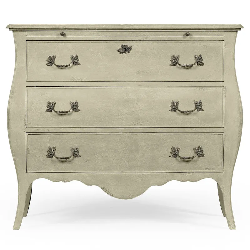 Chest of Drawers Bombe in Grey