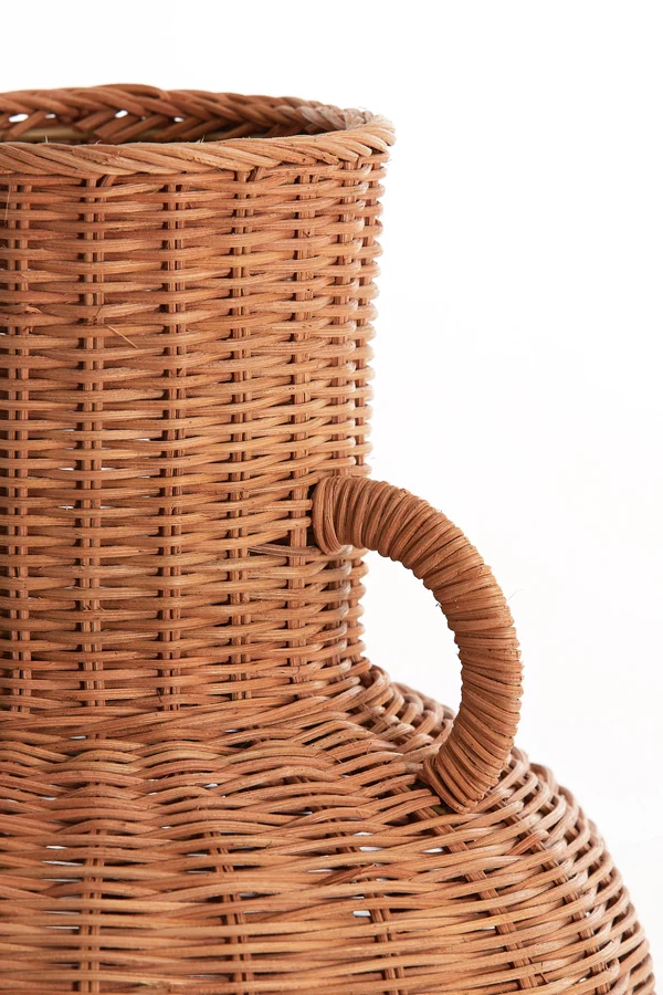 Vase deco 30x43 cm NEIVO rattan brown