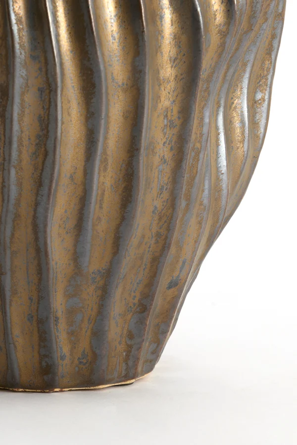 Vase deco 30x35 cm VECHHIA ceramics antique bronze