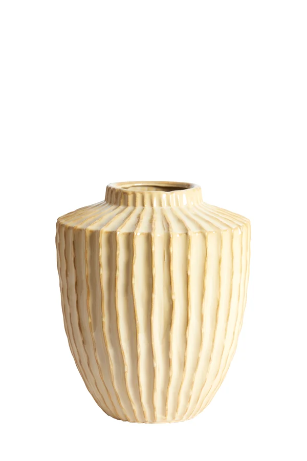 Vase deco 30x32 cm TALEA ceramics sand-beige