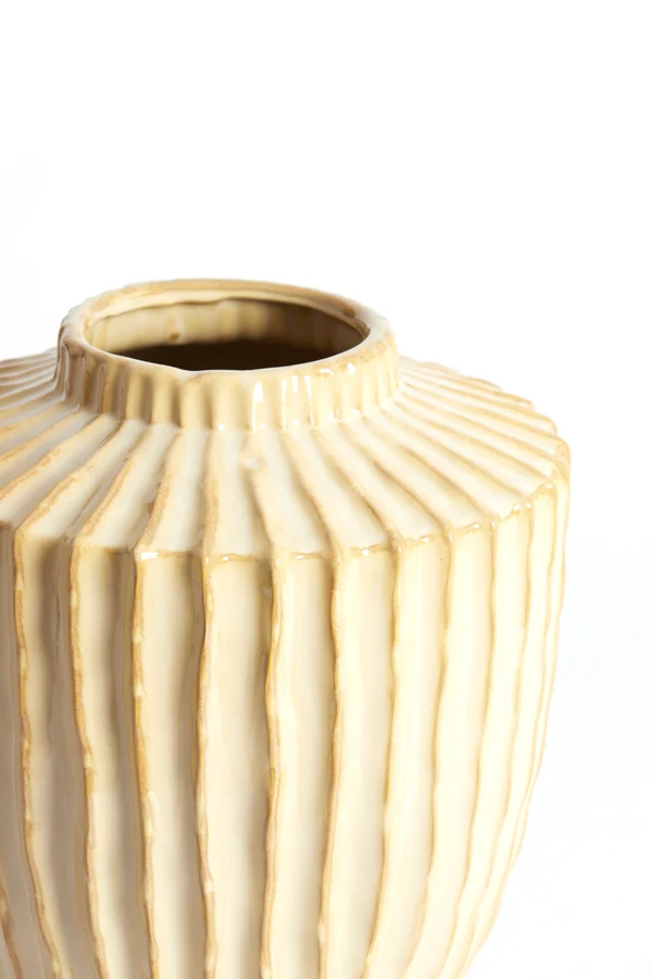 Vase deco 30x32 cm TALEA ceramics sand-beige
