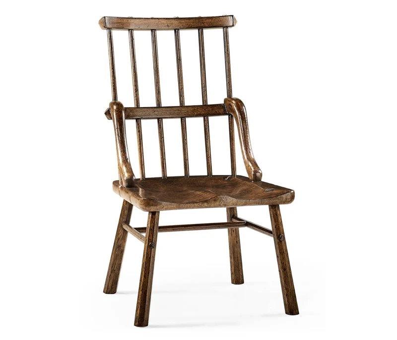Forest Rustic Tudor Oak Dining Chair