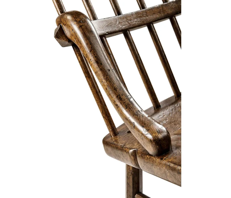 Forest Rustic Tudor Oak Dining Chair