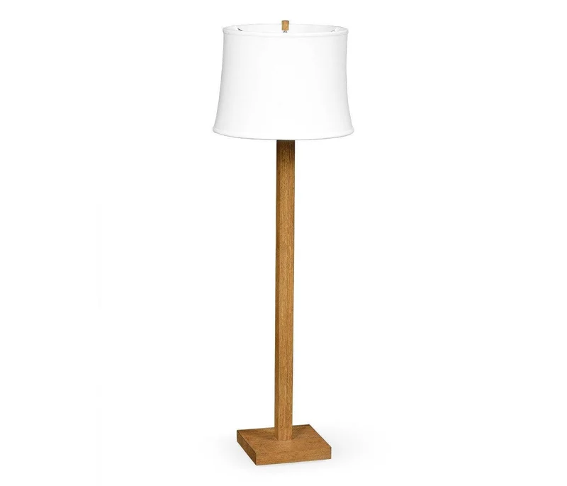 Floor Lamp Brushed Golden Oak