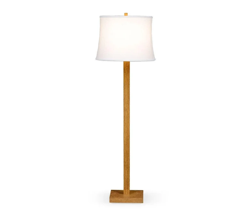 Floor Lamp Brushed Golden Oak