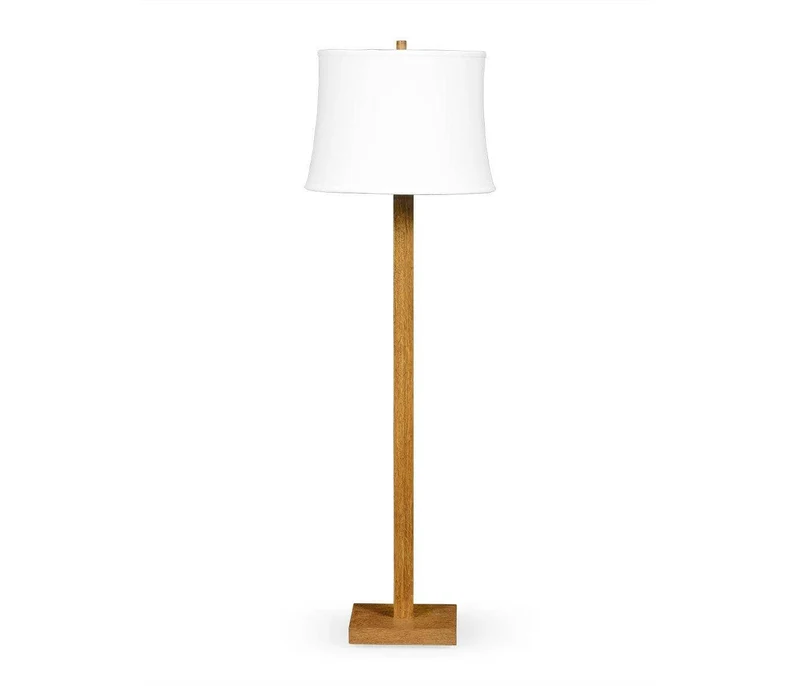 Floor Lamp Brushed Golden Oak