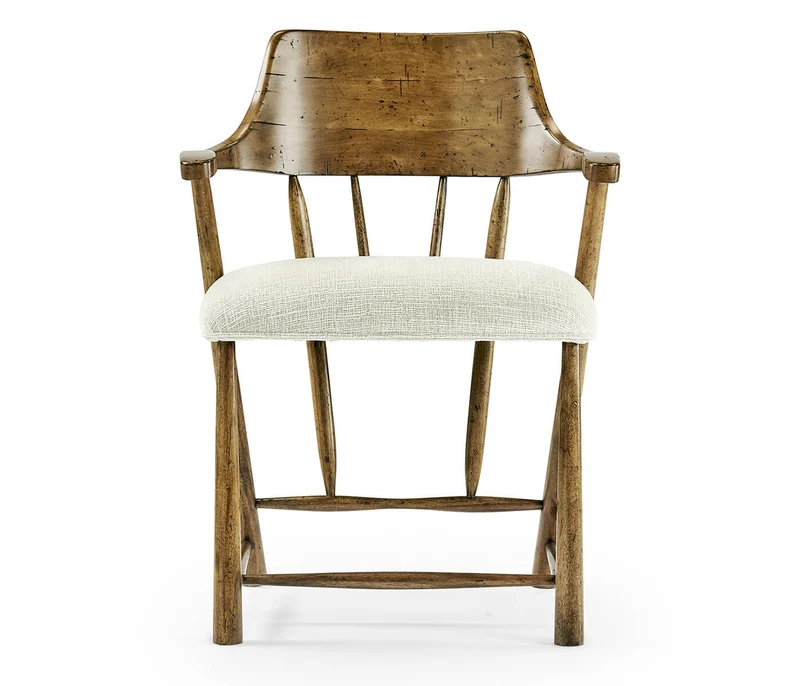 Smokers Style Medium Driftwood Dining Chair in Shambala
