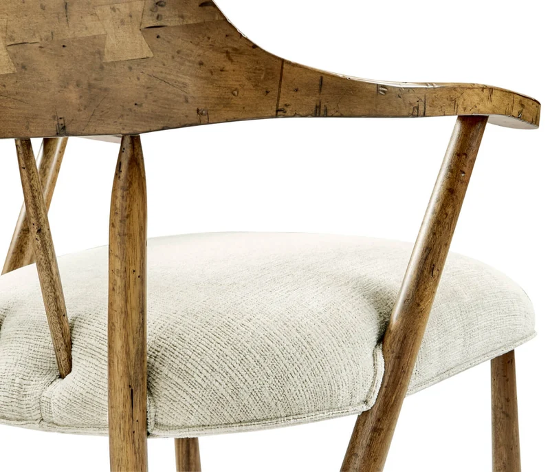 Smokers Style Medium Driftwood Dining Chair in Shambala