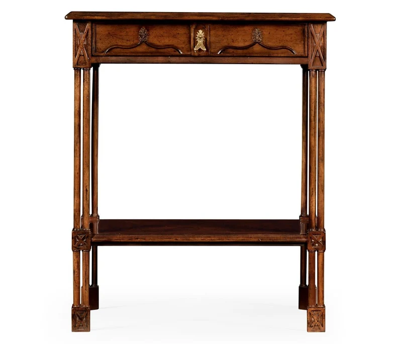 Side Table with Drawer Chippendale Gothic