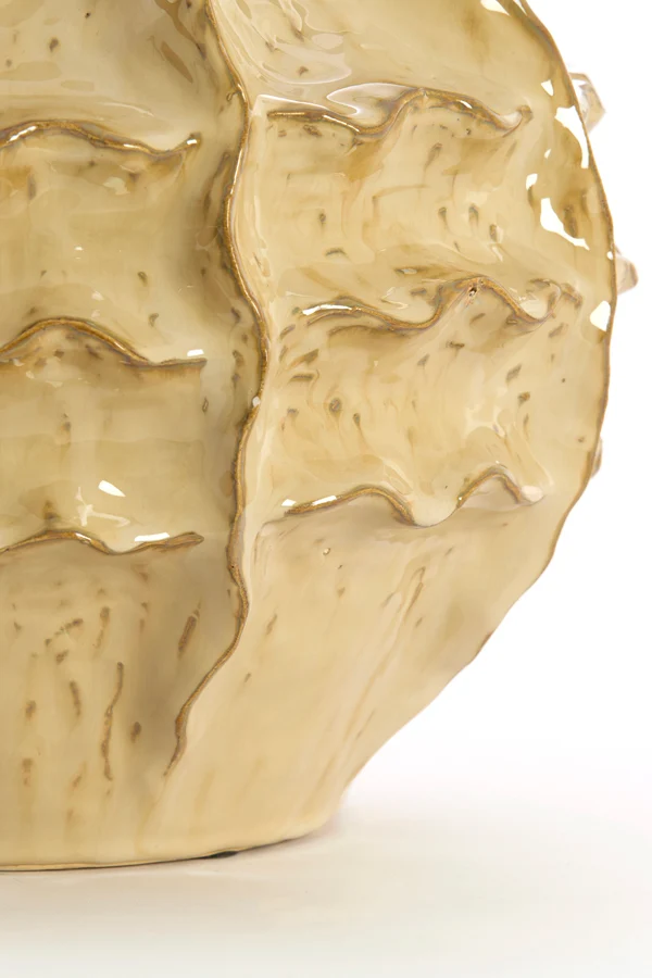 Vase deco 30x28 cm LOSETO ceramics light brown
