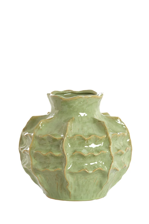 Vase deco 30x28 cm LOSETO ceramics green