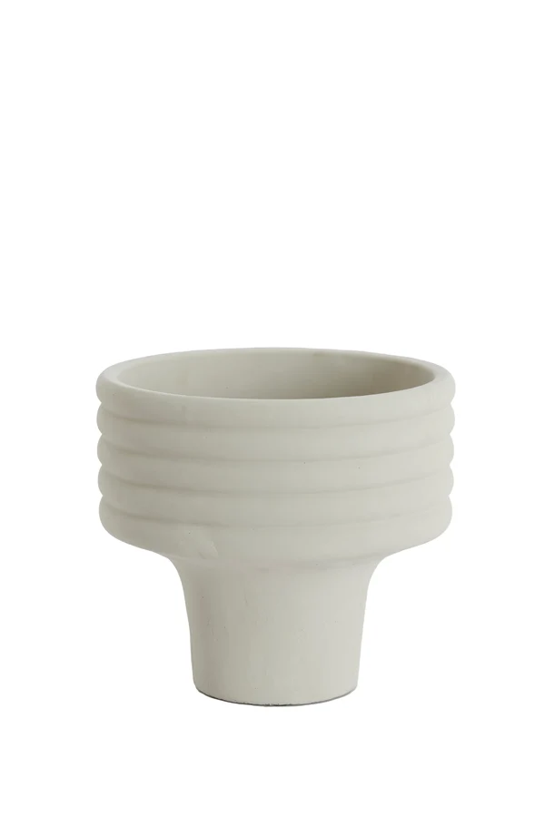 Vase deco 30x27 cm SYLVA ceramics cream