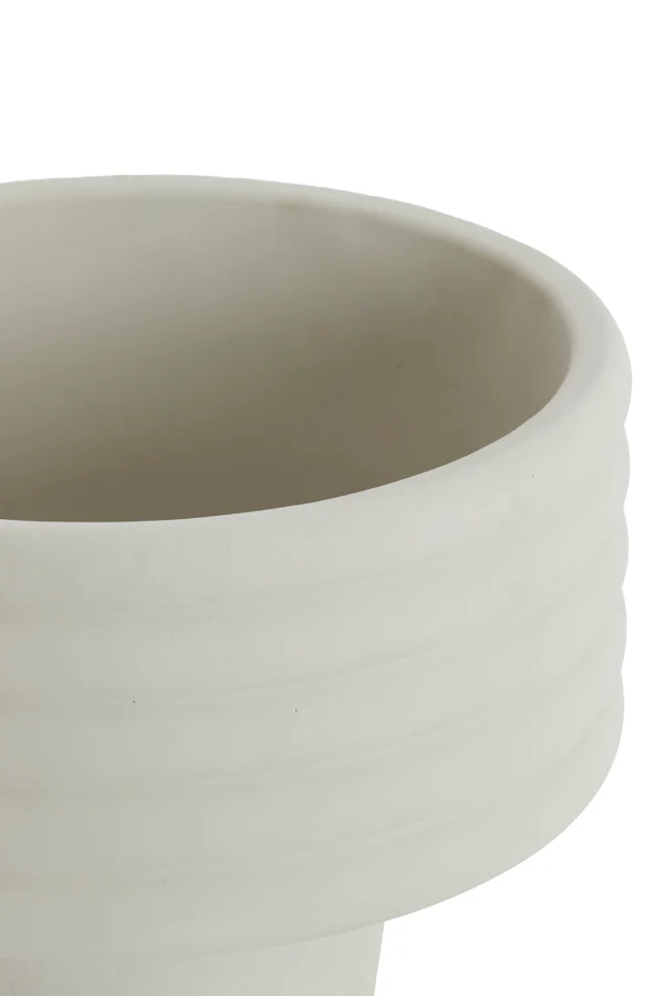 Vase deco 30x27 cm SYLVA ceramics cream