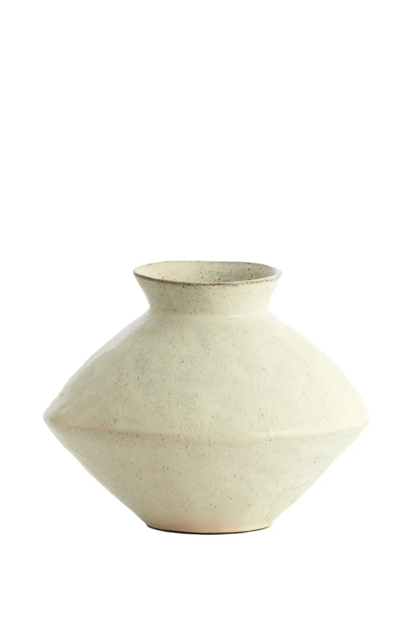 Vase deco 30x23 cm BEATO matt cream-sand