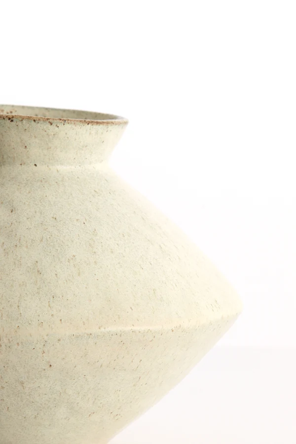 Vase deco 30x23 cm BEATO matt cream-sand