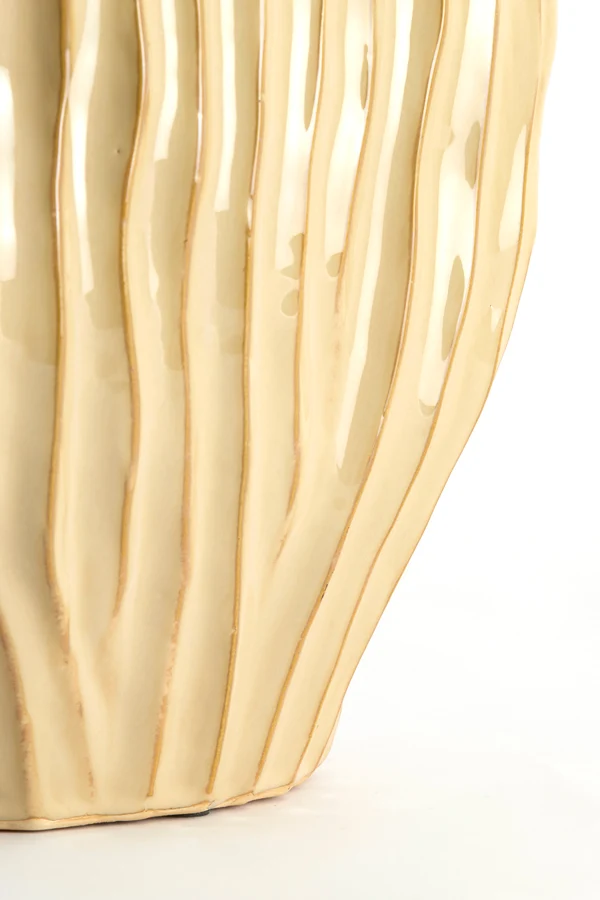 Vase deco 30x19x35 cm VECHHIA ceramics light brown