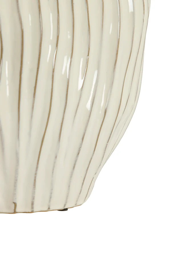 Vase deco 30x19x35 cm VECHHIA ceramics cream