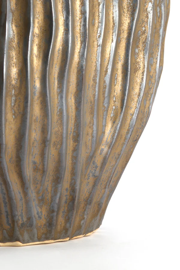 Vase deco 30x19x35 cm VECHHIA ceramics antique bronze