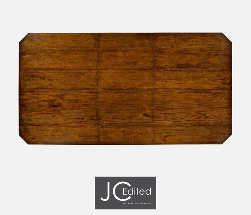Extending Dining Table Rustic - Country Walnut