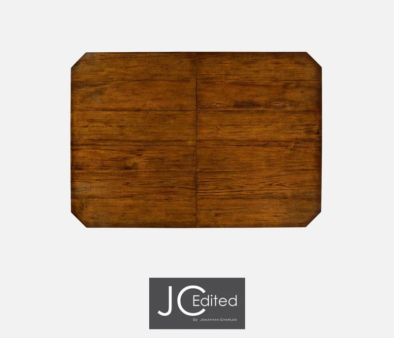 Extending Dining Table Rustic - Country Walnut