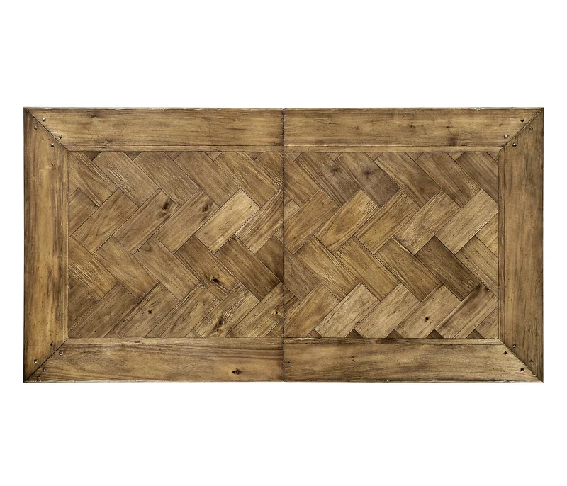 Extending Dining Table Parquet - Medium Driftwood