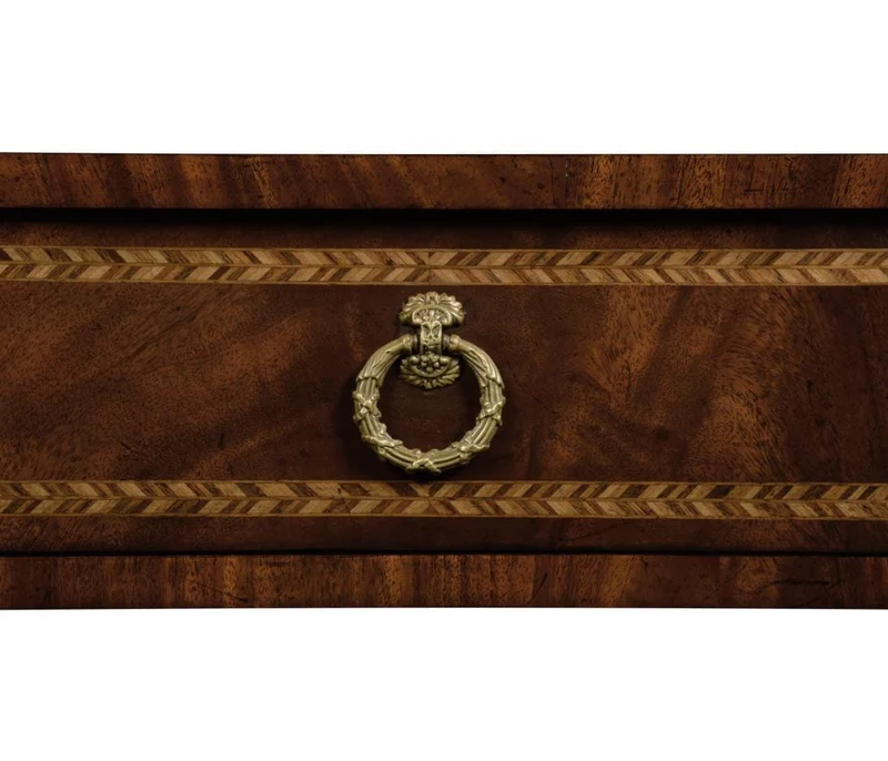 Empire Mahogany Two Drawers Console