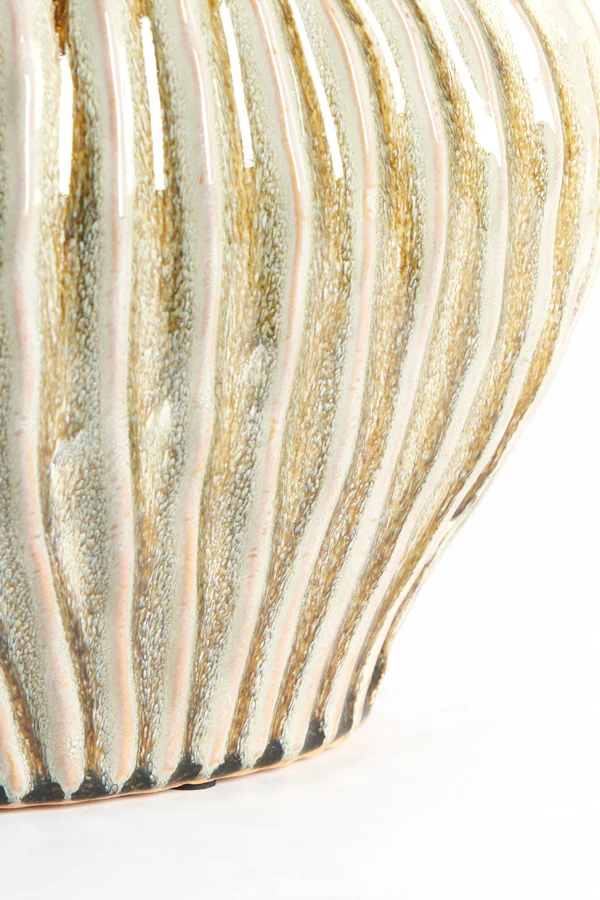 Vase deco 30x16x25 cm LORITO ceramics olive green