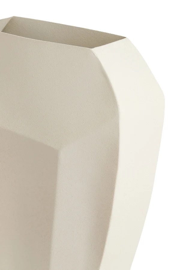 Vase deco 30x13x45 cm CORDOBA matt cream