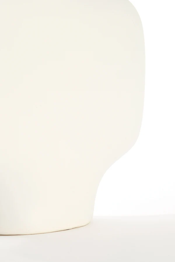 Vase deco 30x10,5x36 cm TROVO ceramics white