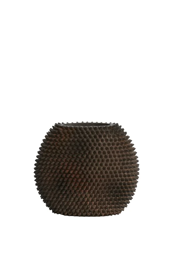 Vase deco 30,5x17x26,5 cm CALDRAS brown