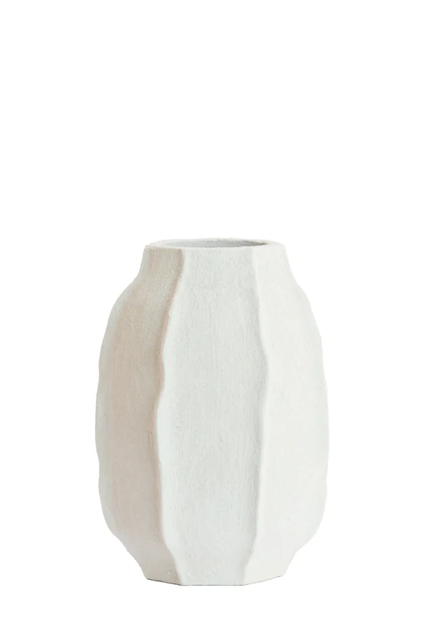 Vase deco 29x42 cm SAPHIRA matt white