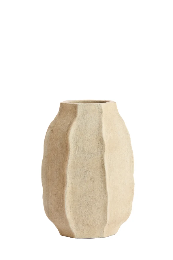 Vase deco 29x42 cm SAPHIRA matt sand